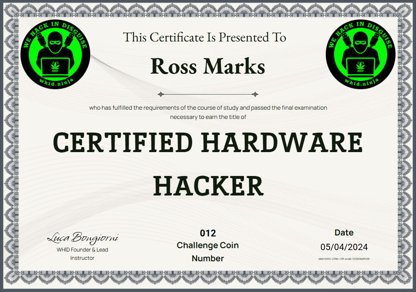 WHID - Offensive Hardware Hacking